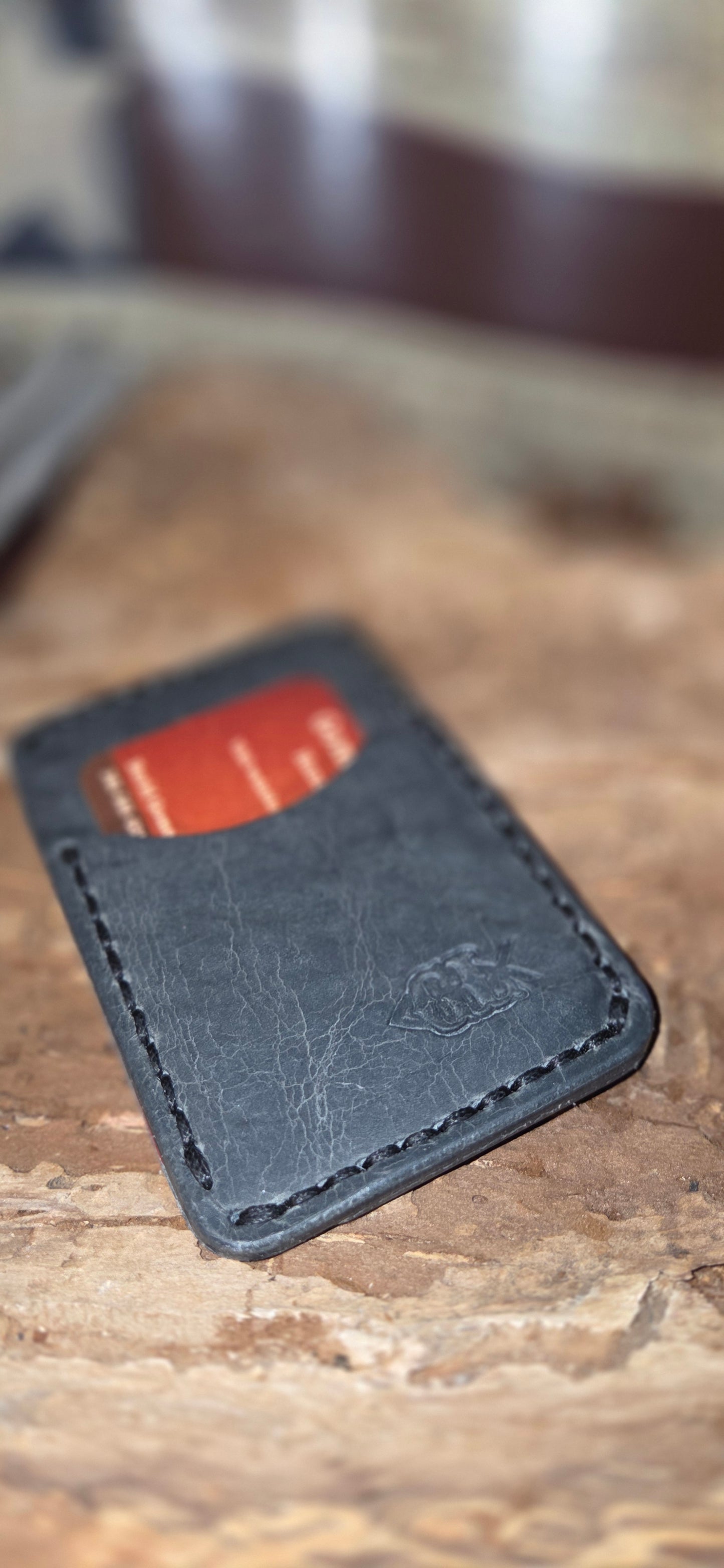 The Outrider | Hand-Stitched Bison Hybrid Wallet