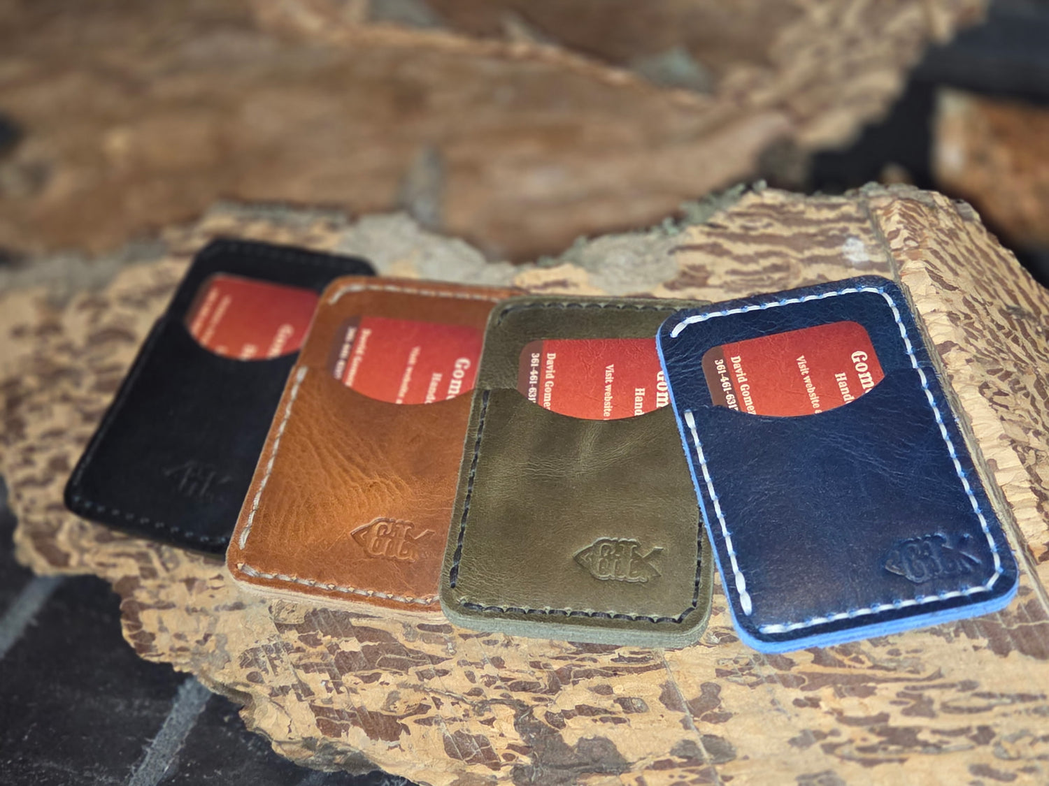 Minimalist 3-Pocket Leather Card Holder Wallet