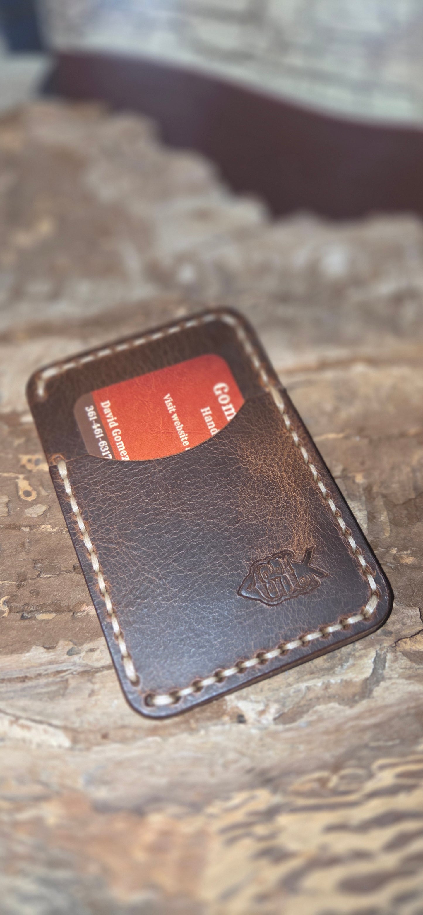 The Outrider | Hand-Stitched Bison Hybrid Wallet