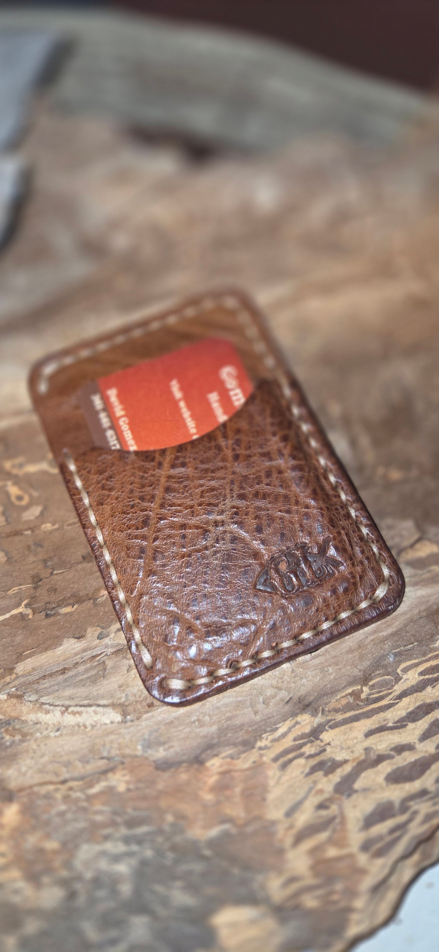 The Outrider | Hand-Stitched Bison Hybrid Wallet
