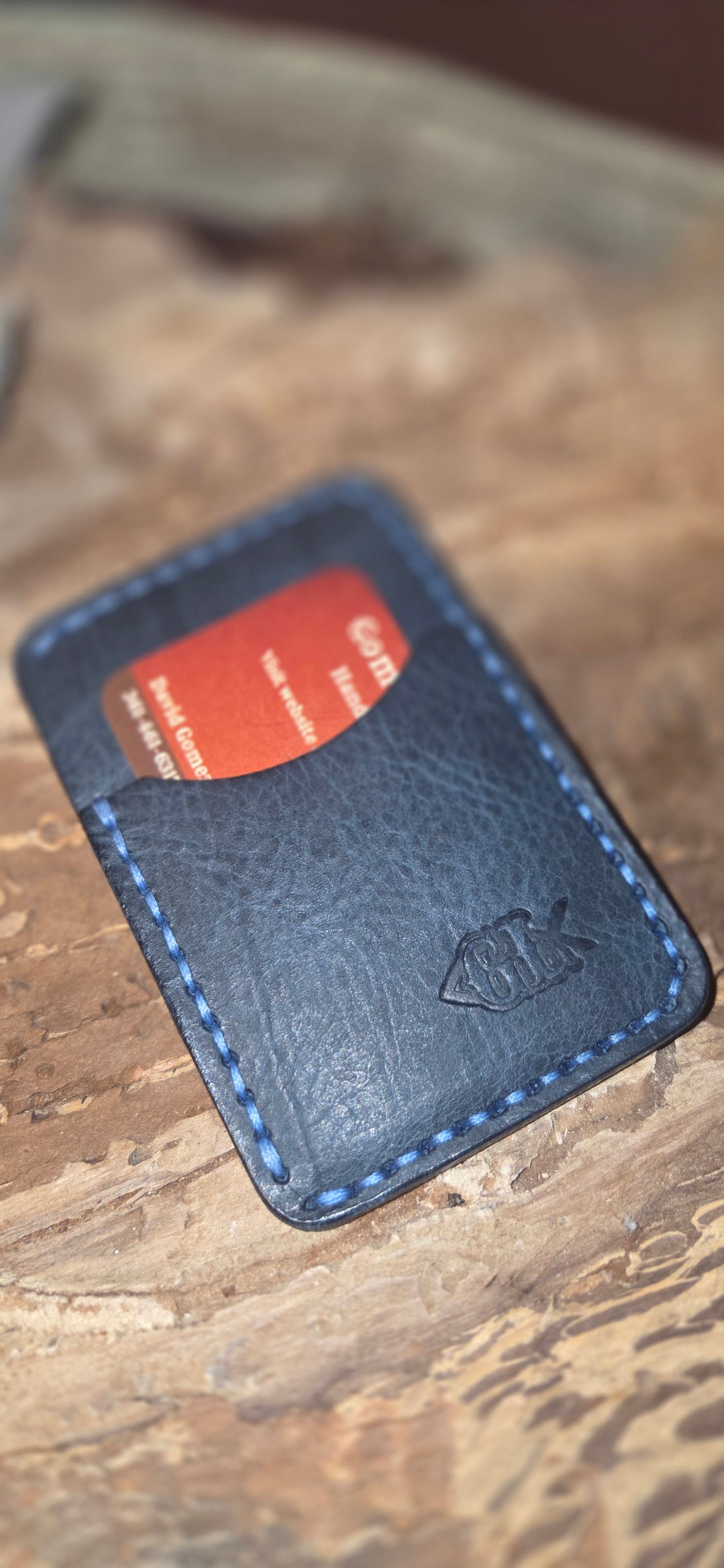 The Outrider | Hand-Stitched Bison Hybrid Wallet