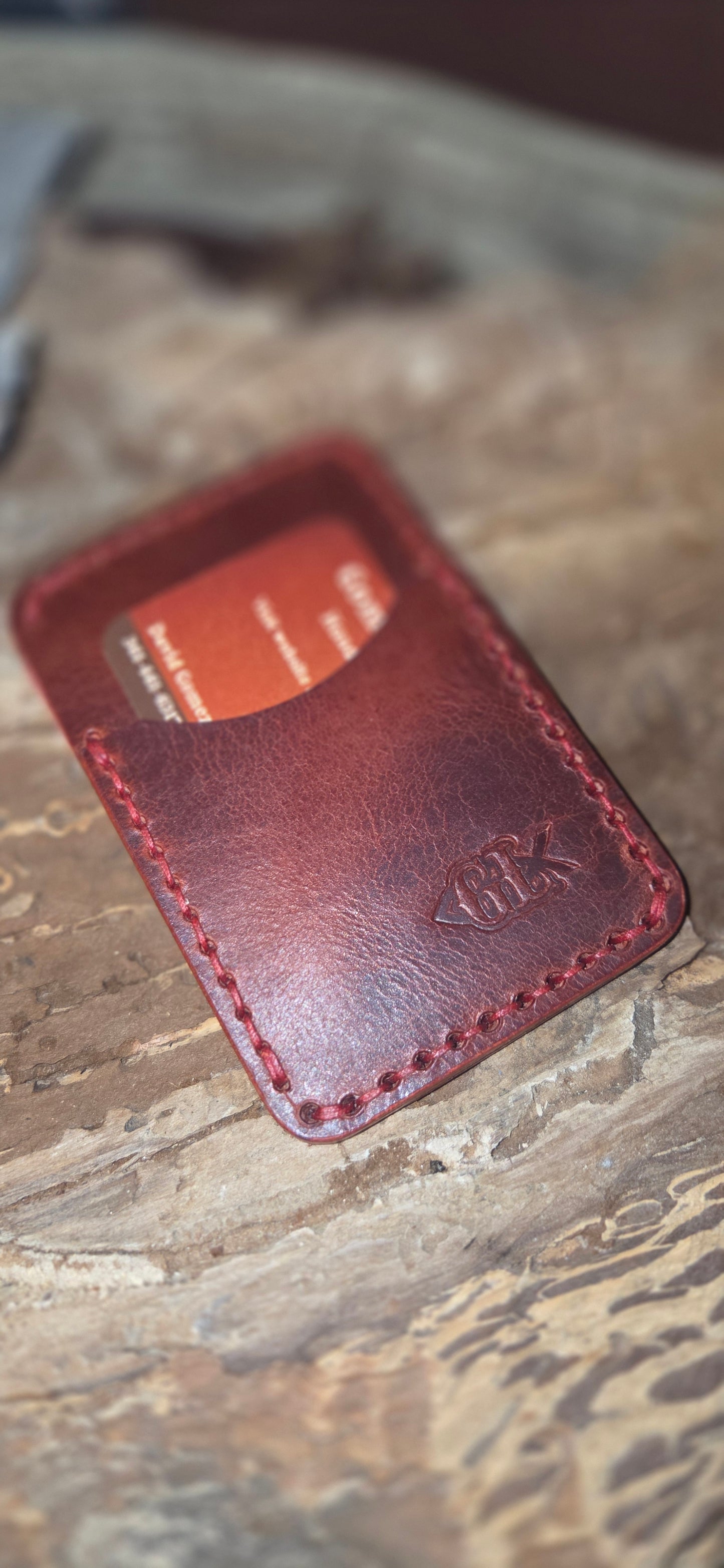 The Outrider | Hand-Stitched Bison Hybrid Wallet