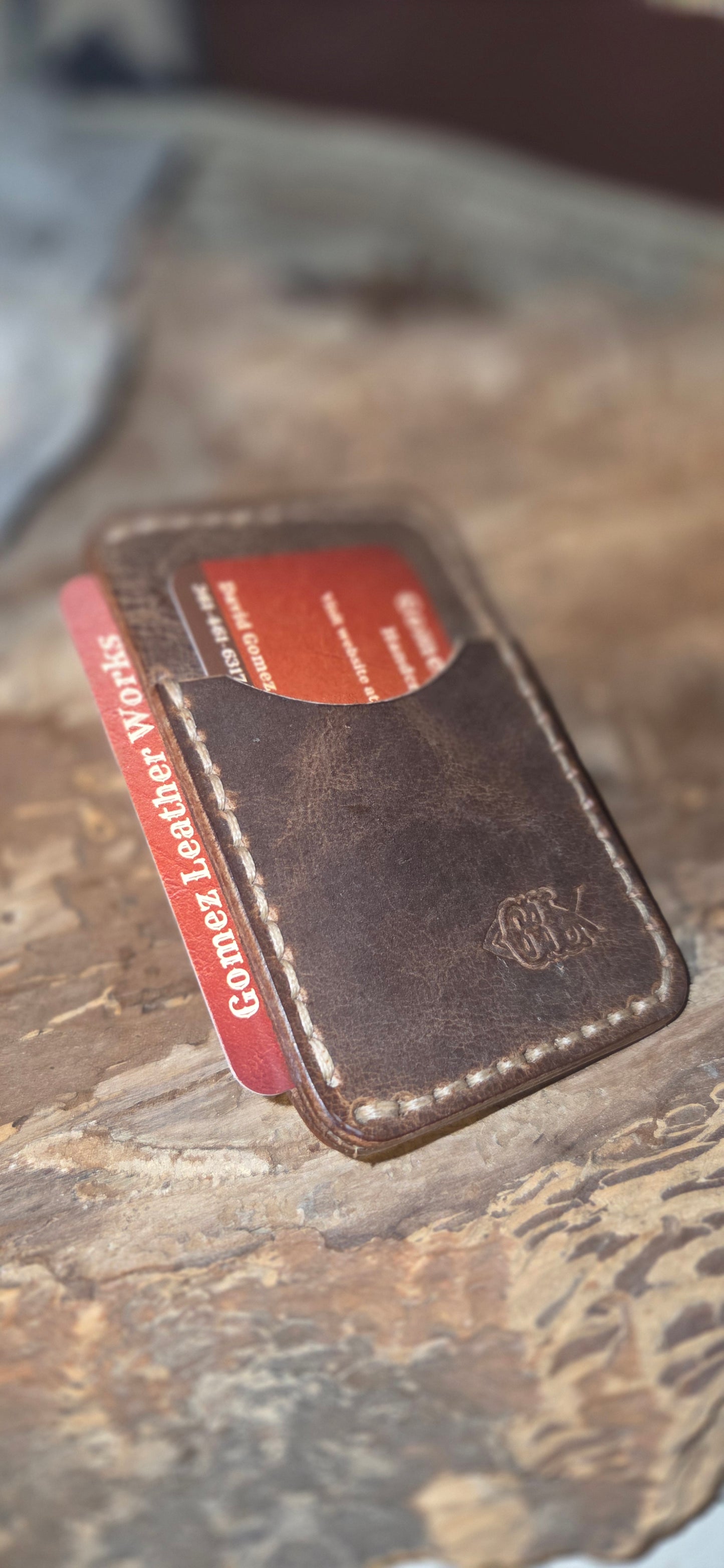 The Outrider | Hand-Stitched Bison Hybrid Wallet