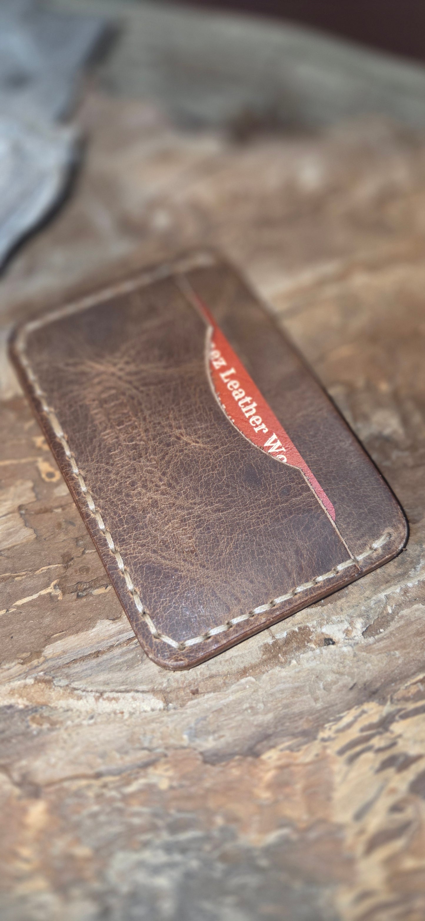 The Outrider | Hand-Stitched Bison Hybrid Wallet