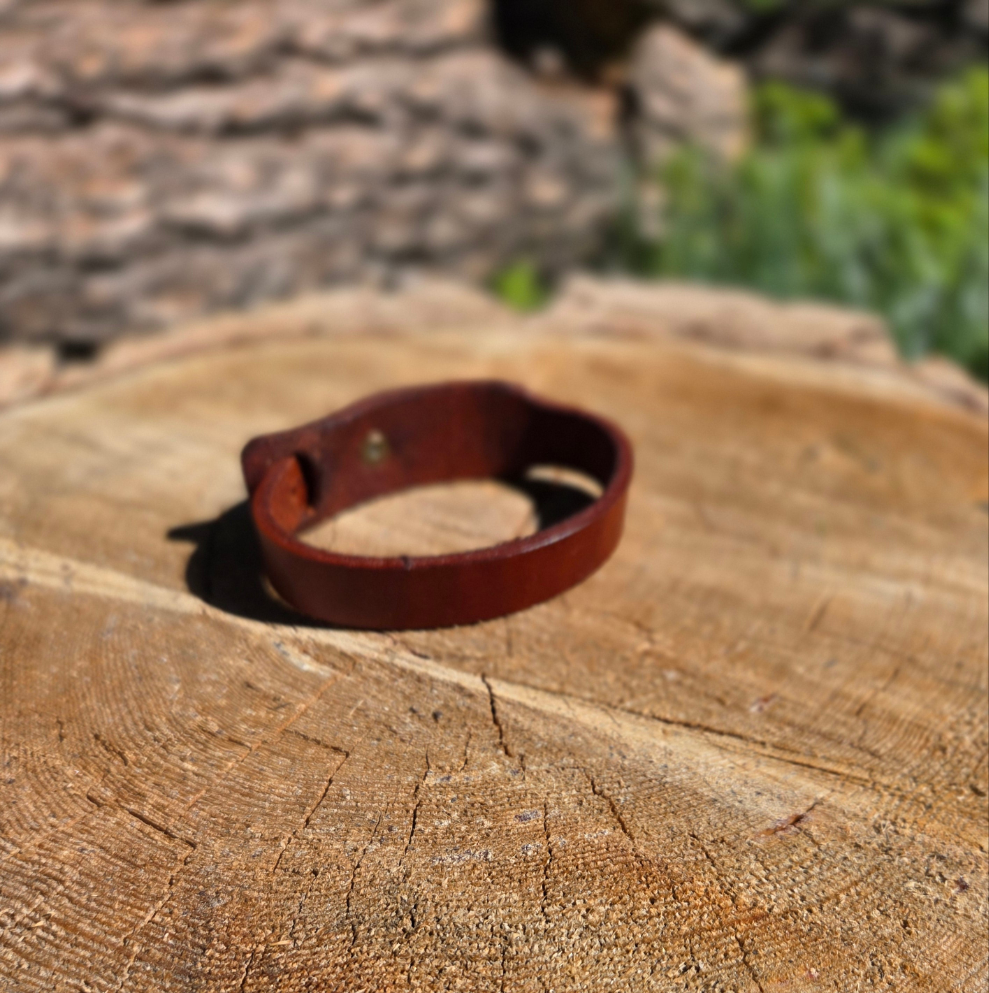 Adjustable Leather Wrist Cuff