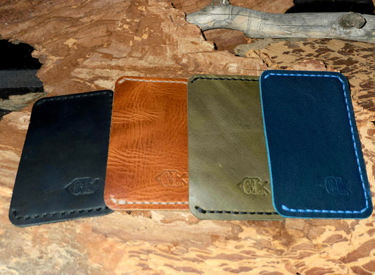 Minimalist 1-Pocket Leather Card Holder Wallet